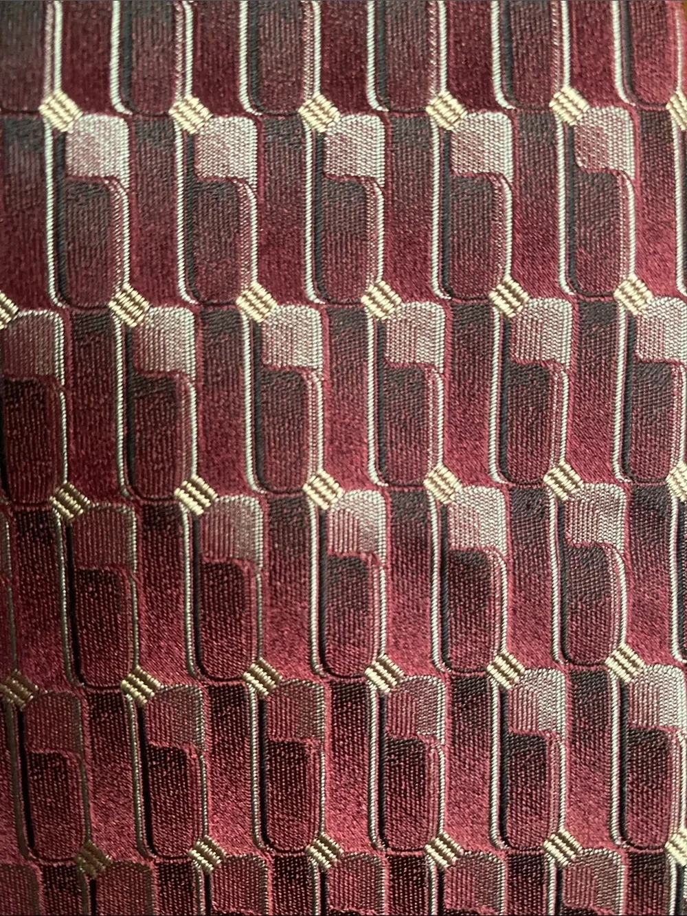 Enrico Guccini 100% silk Classic Burgundy Patterned Men’s Tie